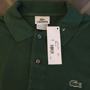 Lacoste men's polo green size 6 (L). Never worn